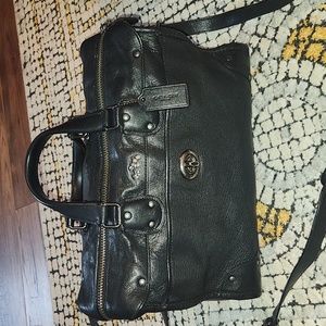 XL Coach Rhyder black pebble leather. Great condition 😍😍😍